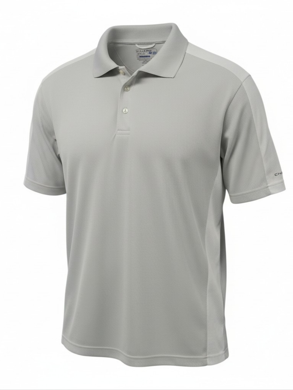 Chaps Stay-Dry Performance Golf Polo – Light Gray | Men’s XXL | Moisture-Wicking